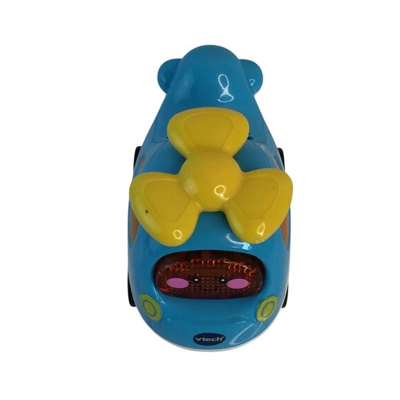 Vtech Go Go Smart Wheels Black Police Car Blue Helicopter Lights Sounds Tested - Picture 7 of 14